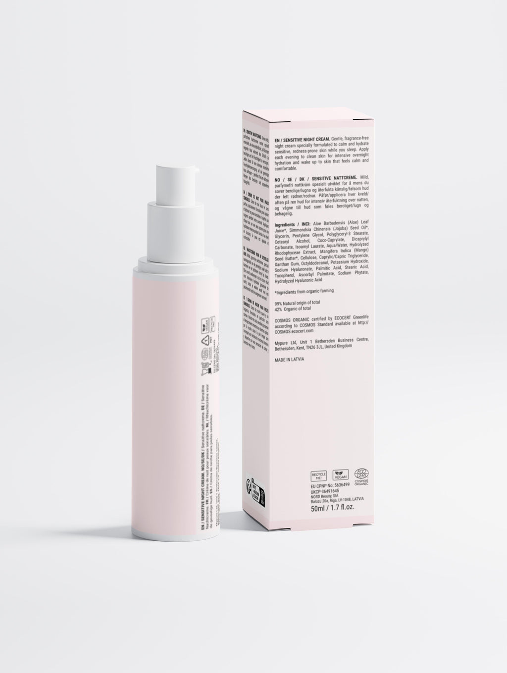 Sensitive Skin Overnight Cream, Fragrance-Free