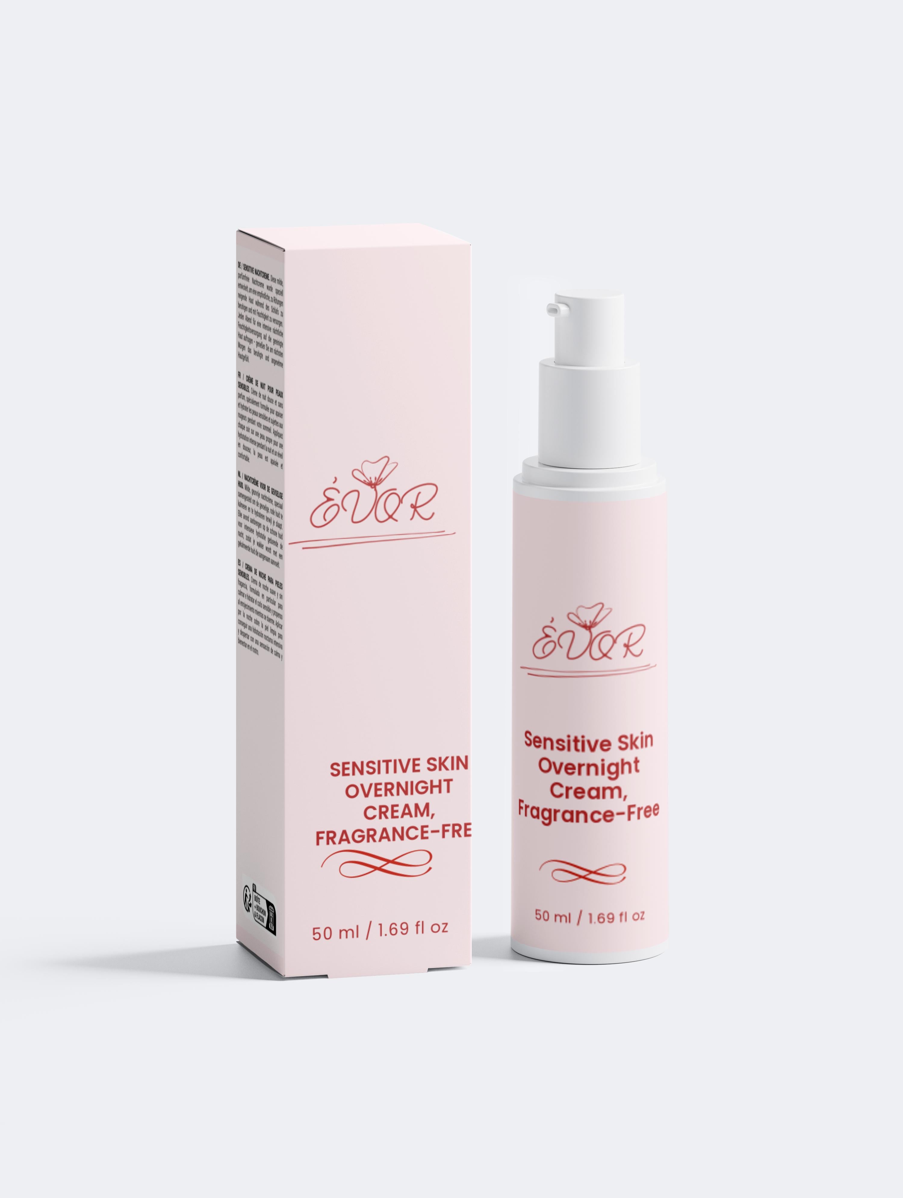 Sensitive Skin Overnight Cream, Fragrance-Free